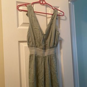Never worn NWT sage green jumpsuit